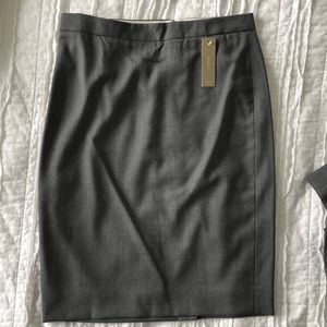 BRAND NEW: J.Crew suiting pencil skirt in grey